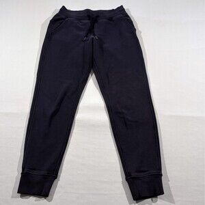 Lululemon Womens Blue Cotton Warm Down Jogger II Sweatpants Casual Active Sz 4